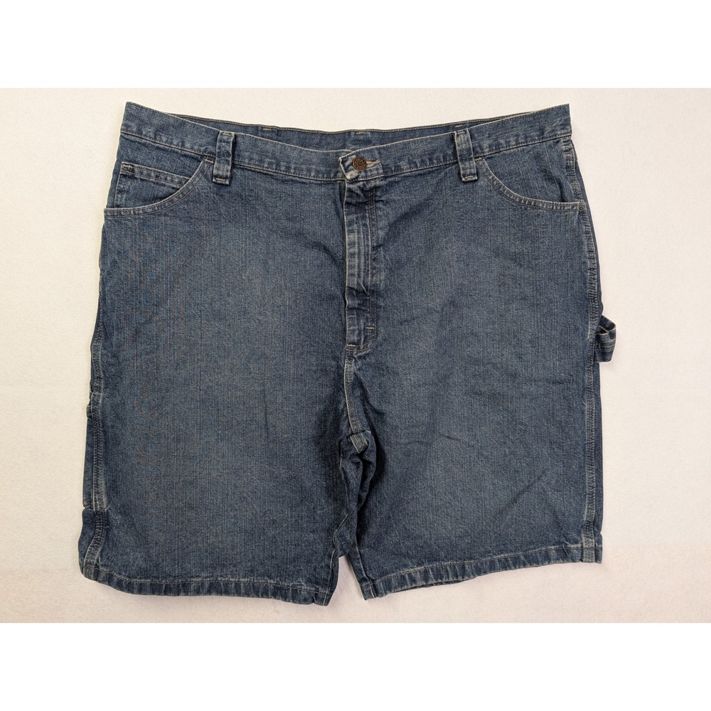 Wrangler Mens Carpenter Shorts 42 Denim Relaxed Fit Utility Blue